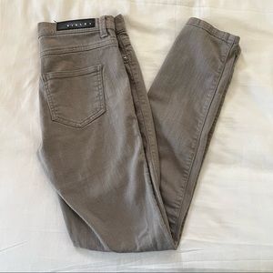 Sisley Paris gray mid-rise skinny jeans W27 L30